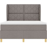  Krevet s opruga kutije Sivo-smeđa 190 x 140 cm tkanina | shoptok.hr