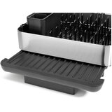 Joseph Joseph Crni plastičan prilagodljiv ocjeđivač za posuđe 35,5x38 cm Extend Steel Plus – | shoptok.hr