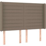  Posteljno vzglavje taupe 147x16x118/128 cm blago, (20954234) | Shoptok.si
