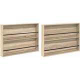  Polica za časopise Zidne 2 pcs Sonoma hrast 100 x 12 x 70 cm | shoptok.hr