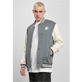 Starter Black Label Starter College Fleece Jacket heavy metal/palewhite Cene