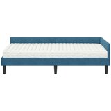  Kotni okvir postelje z matrico Drugo 2 pcs Modra Žamet, (5000123191) | Shoptok.si