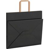  Papirnate vrećice 250 kom s ručkama crne 32x22x28 cm | shoptok.hr