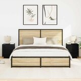  Noćni ormar 2 pcs Crni hrast 45 x 40 x 55 cm Konstruirano drvo | Eponuda.com