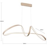  Brilagi-LED prigušiva luster na sajli TWISTER LED/60W/230V 3000-6000K bež + daljinski upravljač | Eponuda.com