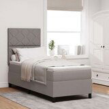vidaXL postelja z vzmetnico taupe 80x200 cm tkanina, (22084068) | Shoptok.si