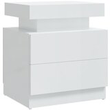 Maison Chic Nočna omarica - Nočna miza visok sijaj bela 44x35x52 cm inženirski les, (21689909) | Shoptok.si