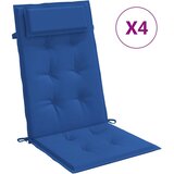  Jastuci za stolicu s visokim naslonom 6 kom plavi od tkanine | Eponuda.com
