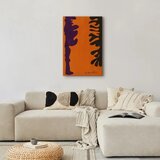  Slika - Henri Matisse – Black and Violet Arabesques on Orange 80x120 Na talijanskom platnu | shoptok.hr
