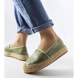 Gemre Green espadrilles decorated with embossing Geoffrey | Shoptok.si
