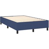  Box spring postelja z vzmetnico LED modra 120x200 cm blago | Shoptok.si