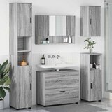  Set namještaja za kupaonicu 5 kom. Siva Sonoma 35 x 30 x 192 cm | shoptok.hr