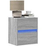 vidaXL Zidni noćni ormarići s LED svjetlima 2 kom boja hrasta sonome | shoptok.hr
