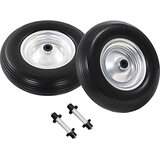  Kotači za kolica s osovinama 2 kom čvrsti PU 4.00 - 8 390 mm | shoptok.hr