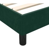  Okvir kreveta bez madraca Tamnozeleni 80x210 cm Baršun | shoptok.hr