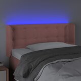  LED uzglavlje ružičasto 93x16x78/88 cm baršunasto | Eponuda.com