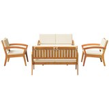 Bistro set s jastukom 5 pcs Smeđa Poliester | shoptok.hr