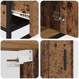 vidaXL set namještaja za kupaonicu 3 pcs staro drvo 80 x 33 x 60 cm | shoptok.hr