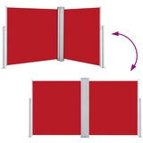  Uvlačiva bočna tenda 100 x 600 cm crvena | shoptok.hr