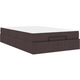  Krevetna konstrukcija Tamno smeđa 120 x 190 cm tkanina | shoptok.hr