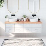  Kupaonska radna ploča svjetlosmeđa 180x60x6 cm tretirano drvo | shoptok.hr