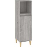 vidaXL 3-dijelni set kupaonskog namještaja siva boja hrasta drveni | shoptok.hr