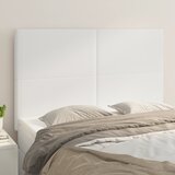  Uzglavlje Bijelo 144x5x118/128 cm Imitacija kože | shoptok.hr