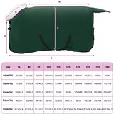  Pokrivač za konje Cjela tamno zelena 135 cm Polartec | shoptok.hr