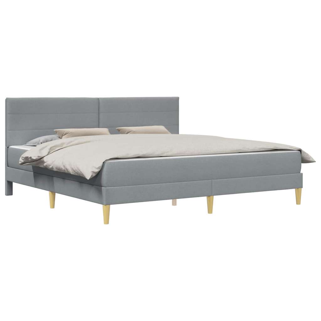  Okvir za krevet Svijetlo siva 200 x 200 cm Poliester | shoptok.hr