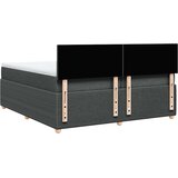  Krevet s oprugama i madracem tamnosivi 200 x 200 cm od tkanine | shoptok.hr