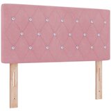 vidaXL Naslon za glavu s kristalnim gumbima, ružičasta, 90 cm, baršun | shoptok.hr