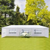 Multi Garden komercijalni vrtni paviljon šator – 3 × 9 m, 8 zidova, bijeli | shoptok.hr