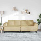  Tkaninska sofa s jastukom Siva zelena Baršunasta tkanina | shoptok.hr