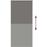 vidaXL Rolo zavjesa Blackout siva 105x210 cm Širina tkanine 100,7 cm | shoptok.hr