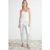 Trendyol White Woven Body Fitted Bustier Cene