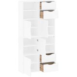  Bočni ormarići 4 kom ODDA bijeli 40x24x79 cm puno drvo bor | shoptok.hr