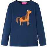  Dječja majica dugih rukava modra 116 | shoptok.hr