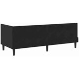  Kutni okvir kreveta s uzglavljem Crna 80 cm x 200 cm Baršun | shoptok.hr