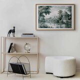  Plakat - Landscape with a Park and Lake in Retro Greens 60x40 Zlatni okvir s margom | shoptok.hr