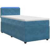  Boxspring krevet s madracem Plava 100 x 200 cm Baršun | shoptok.hr