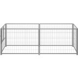 vidaXL kavez za pse srebrni 200 x 100 x 70 cm čelični | shoptok.hr