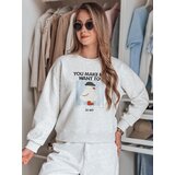 DStreet Bluza damska oversize z nadrukiem GOOSHY szara | Shoptok.si