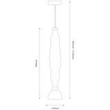  LED luster na sajli LUCCO LED/18W/230V, prečnik 15 cm, u zadimljenoj boji | Eponuda.com