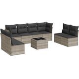  9-dijelni set vrtnih sofa od poliratana s jastucima svjetlosivi | shoptok.hr