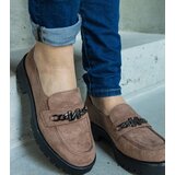 VINCEZA Brown suede loafers | Shoptok.si