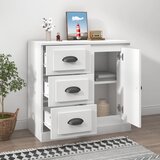  Komoda bijela 70 x 35,5 x 67,5 cm od konstruiranog drva Slike