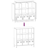 vidaXL Visoka komoda maslinastozeleni 101,5x39x103,5 cm od čelika Cijene