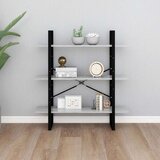 vidaXL Knjižna omara betonsko siva 100x30x105 cm iverna plošča | Shoptok.si