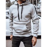 DStreet Bluza męska z kapturem jasnoszara | Shoptok.si