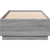  Krevetna konstrukcija s LED svjetlom Siva Sonoma 80 x 200 cm | Eponuda.com